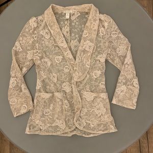 Stradivarius lace blazer // size S